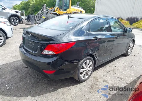 2012 Hyundai Accent Gls из США, поврежденный, VIN KMHCU4AE8CU236097